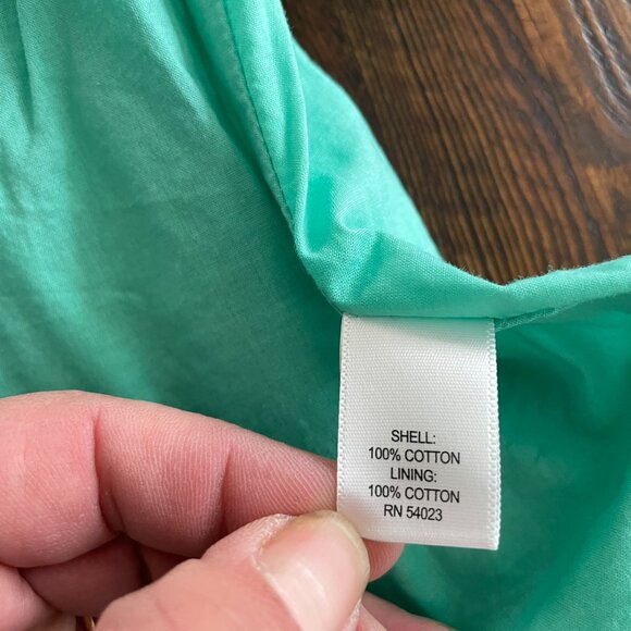 Banana Republic Sz 6 Halter Dress Flounce Summer Sleeveless Mint Green Boho - Picture 9 of 11